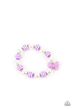 Load image into Gallery viewer, Little Diva Bracelet - Colorful Acrylic Bows &amp; Classic White Pearls
