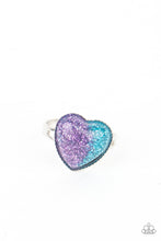 Load image into Gallery viewer, Little Diva Rings - Glittery Hearts
